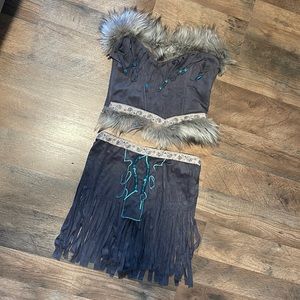 Indian costume size small with Bead work nice details